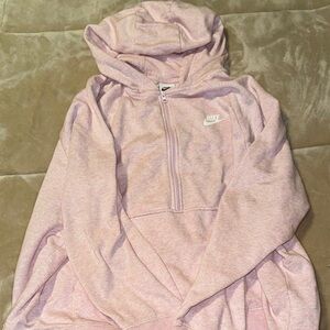 Nike Light Pink Half-Zip Hoodie size xl women’s